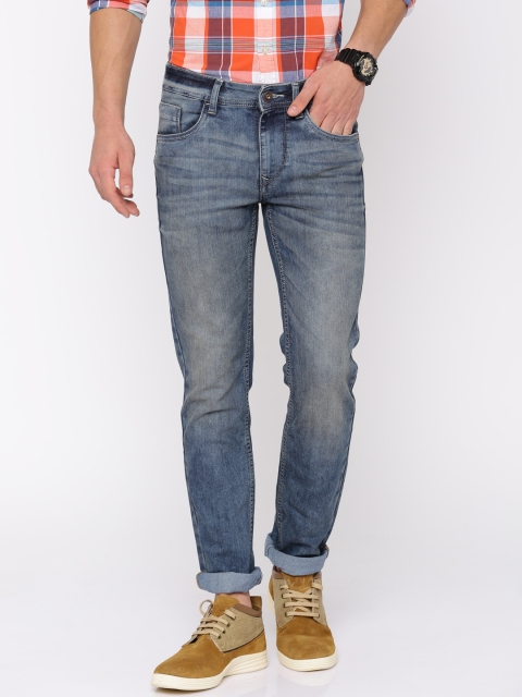 

Flying Machine Men Blue Jackson Skinny Fit Mid-Rise Clean Look Stretchable Jeans