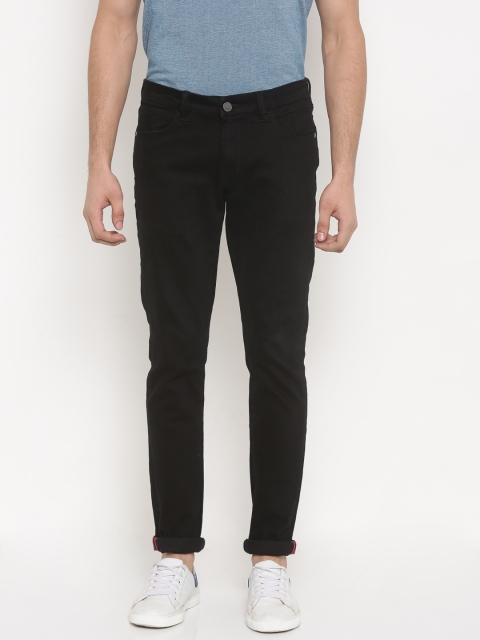 

Arrow Blue Jean Co. Men Black Slim Fit Mid-Rise Clean Look Jeans
