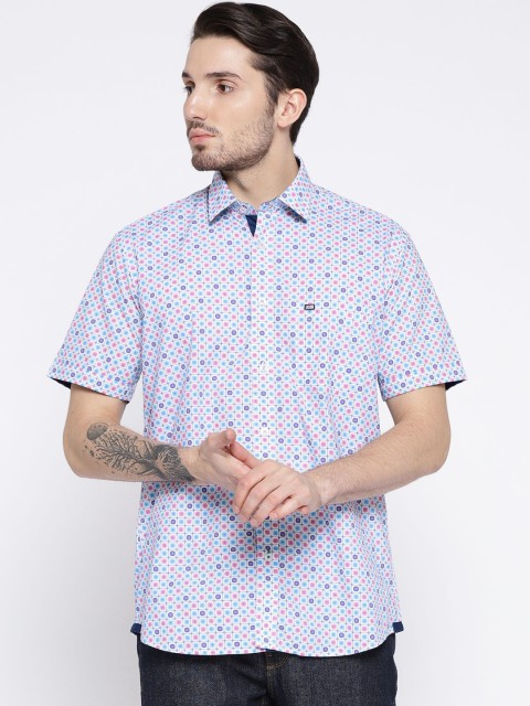 

Arrow Sport Men Blue & White Regular Fit Checked Casual Shirt