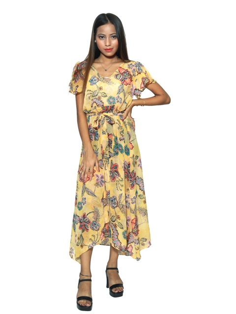 

Rajoria Instyle WOMEN Floral Georgette Maxi Dress, Multi