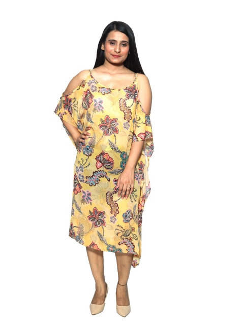 

Rajoria Instyle WOMEN Floral Georgette A-Line Midi Dress, Multi