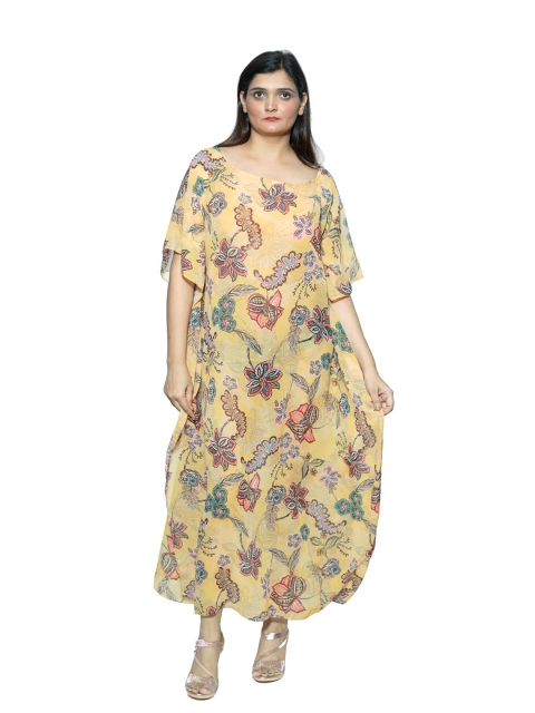 

Rajoria Instyle WOMEN Floral Georgette Kaftan Maxi Dress, Multi