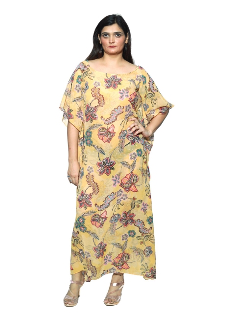 

Rajoria Instyle WOMEN Floral Georgette Kaftan Maxi Dress, Multi