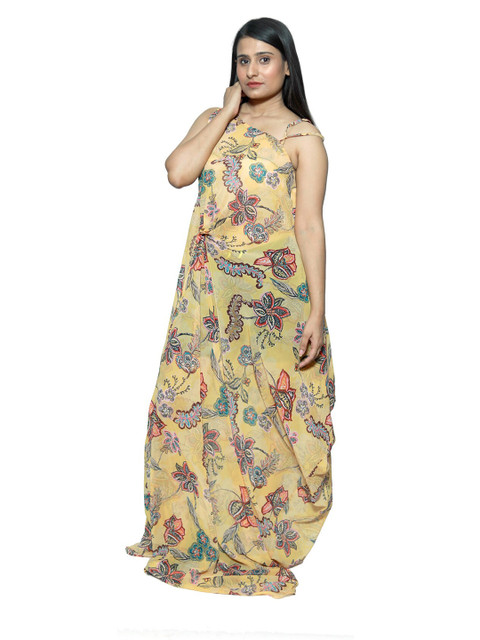 

Rajoria Instyle WOMEN Floral Georgette Maxi Dress, Multi