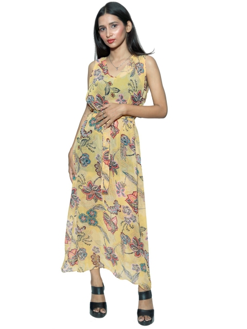 

Rajoria Instyle WOMEN Floral Georgette Maxi Dress, Multi