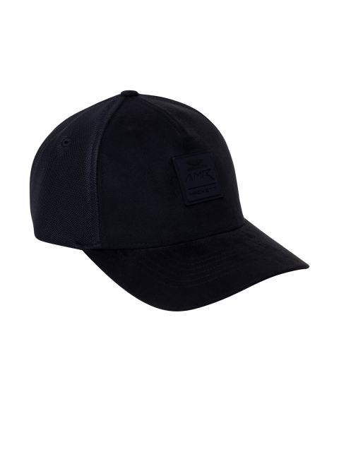 

HACKETT LONDON Men Solid Faux suede Baseball Cap, Black