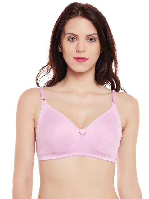 

Clovia Pink Solid Non-Wired Non Padded Everyday Bra
