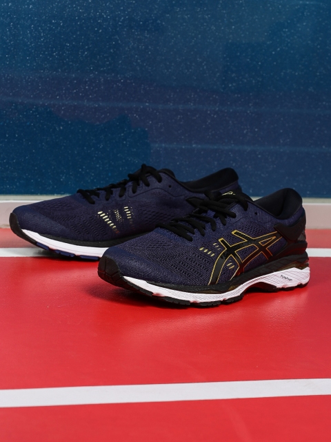 

ASICS Men Navy Blue Gel-Kayano 24 Running Shoes, Black