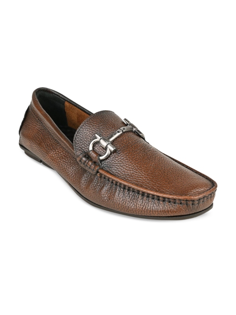 

Regal Men Textured Leather Loafers, Brown