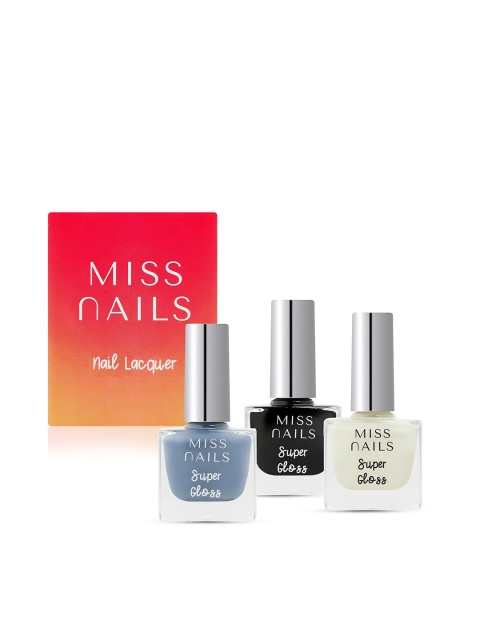 

MISS NAILS Set Of 3 Super Gloss Nail Polish, Off white