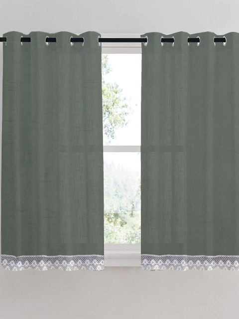 

HOMEMONDE Lace Sheer Window Curtains, Grey