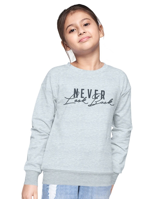 

FUNKRAFTS Girls Grey Printed Sweatshirt
