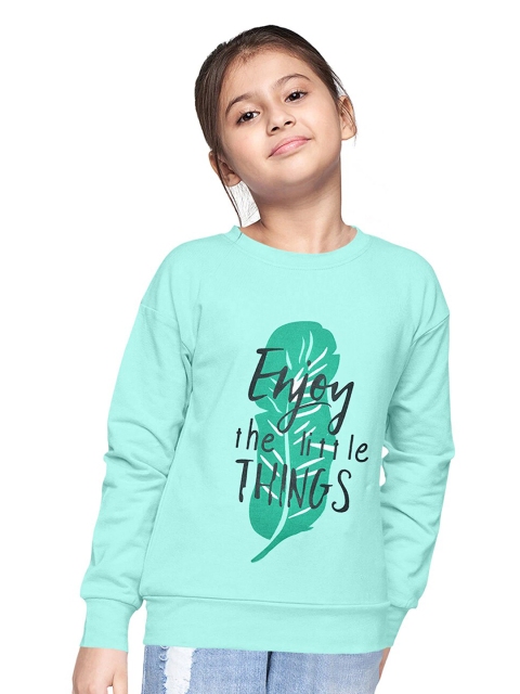 

FUNKRAFTS Girls Printed Sweatshirt, Green