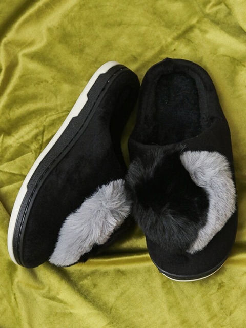 

Brauch Women Black & White Room Slippers