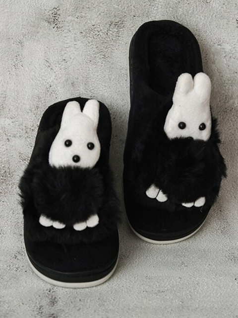 

Brauch Women Black & White Room Slippers