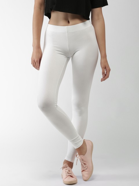 

Aeropostale Women White Solid Treggings