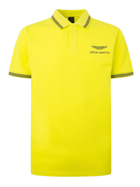 

HACKETT LONDON Men Solid Polo Collar Cotton T-shirt, Yellow