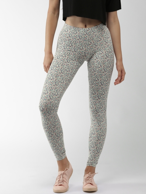 

Aeropostale Women Cream- Coloured Printed Treggings