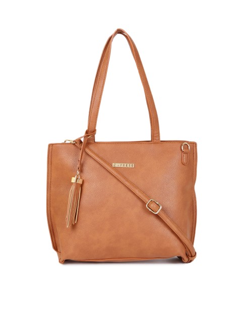 

Caprese Tan Brown Solid Shoulder Bag