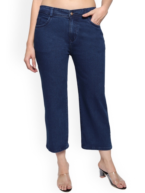 

LIVE OK Women Boyfriend Fit High-Rise Jeans, Blue