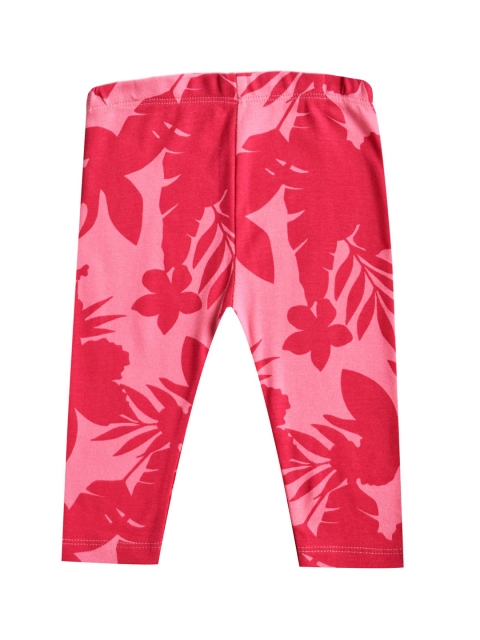 

milou Infants Printed Pure Cotton Ankle Length Leggings, Pink