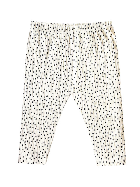 

milou Girls Printed Pure Cotton Leggings, White
