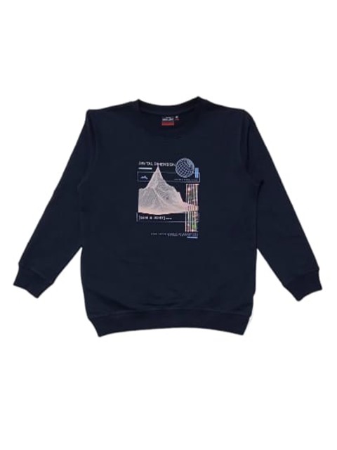 

Gini and Jony Boys Printed Sweatshirt, Black