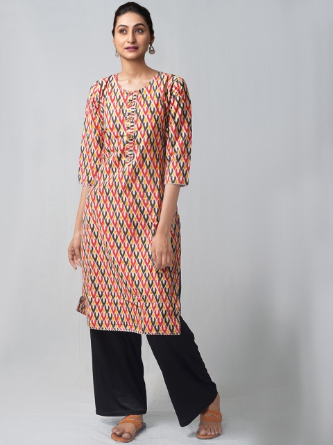 

Unnati Silks Women Ethnic Motifs Kurta, Red