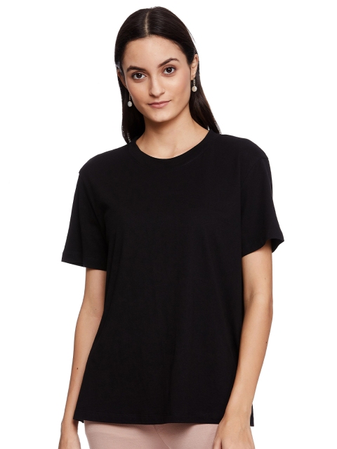 

UNMADE Women Loose T-shirt, Black