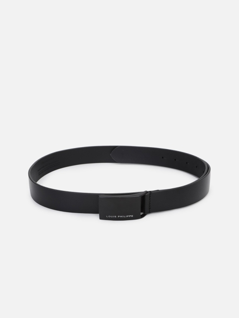 

Louis Philippe Men Leather Belt, Black