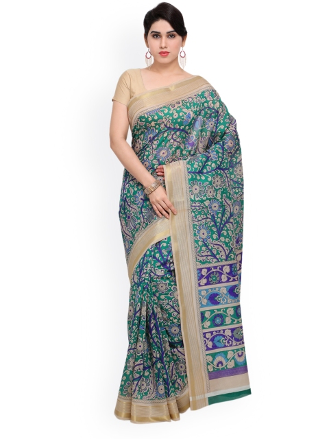 

Saree mall Green Printed Art Silk Saree