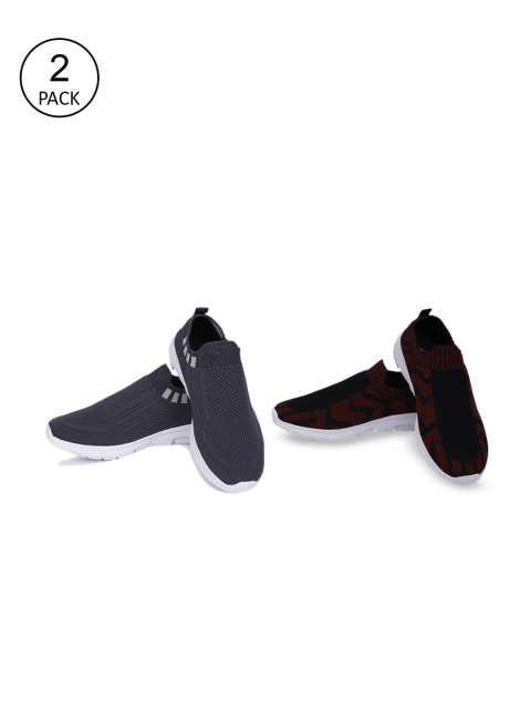 

TPENT Men Woven Design Slip-On Sneakers, Assorted