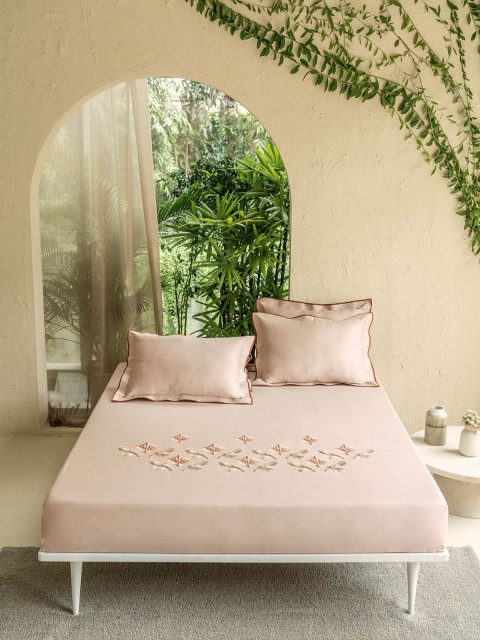 

DDecor Printed Cotton Bedding Set, Brown