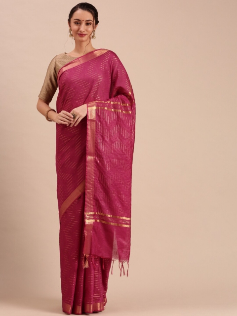 

Ramraj Woven Design Tussar Saree, Pink