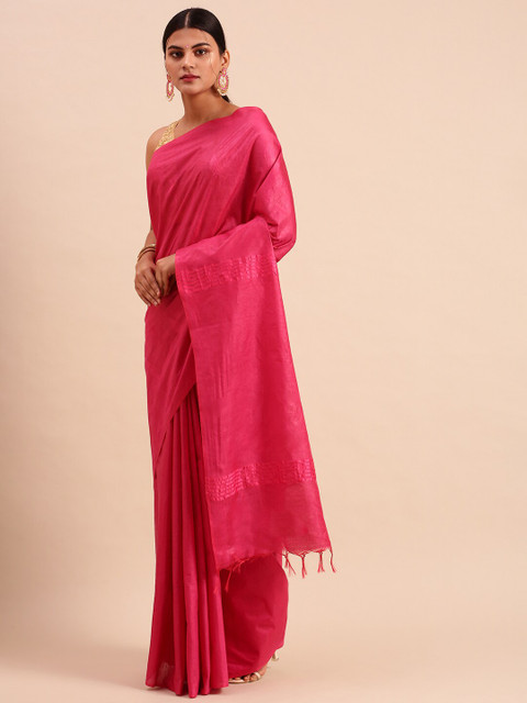 

Ramraj Pink Tussar Saree