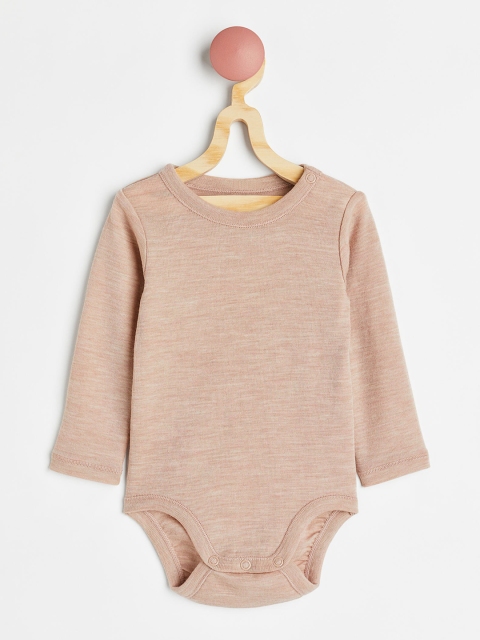 

H&M Girls Pink Solid Wool Bodysuit