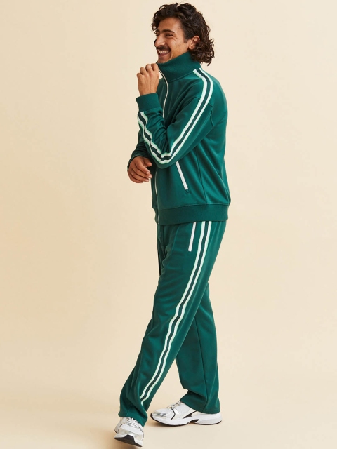 

H&M Men Track jacket with side stripes, Green