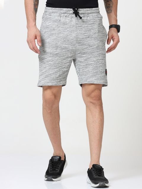

Masculino Latino Men Mid-Rise Regular Fit Shorts, Grey melange