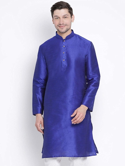 

ROYAL KURTA Men Summer Sheers Kurta, Blue