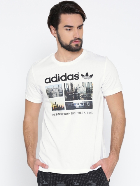 

ADIDAS Originals Men White Photo 1 Printed Round Neck T-shirt