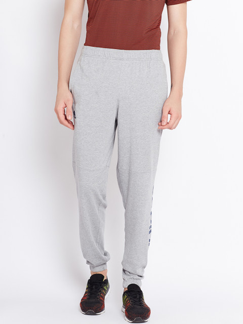 

ADIDAS Men Grey Melange Essentials Linear SJ Joggers