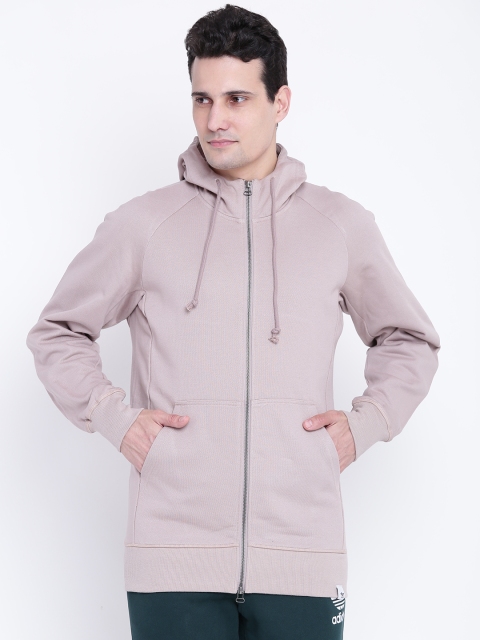 

Adidas Originals Men Taupe XBYO FullZip Solid Hooded Sweatshirt