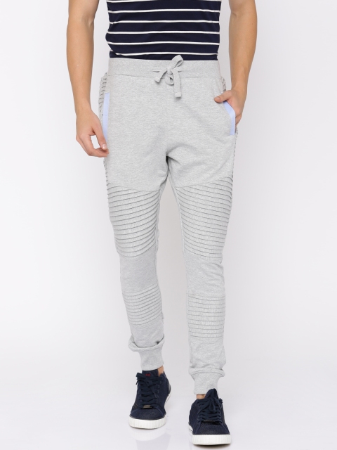 

Flying Machine Men Grey Regular Fit Solid Joggers