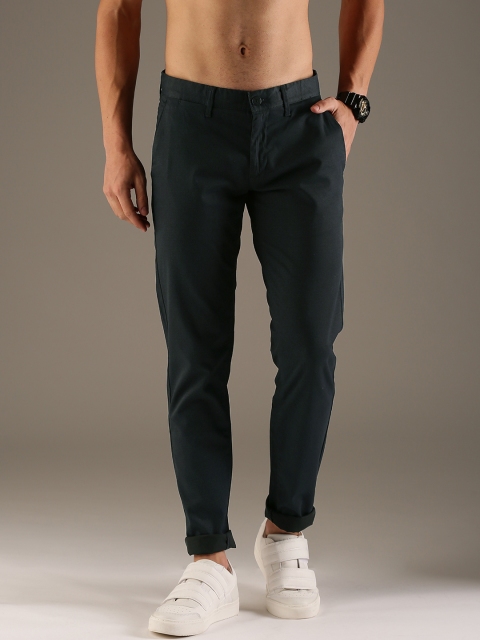 

Flying Machine Men Blue Slim Fit Chino Trousers