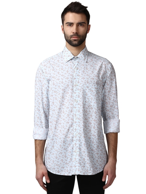 

ColorPlus Men Red Tailored Fit Printed Casual Shirt