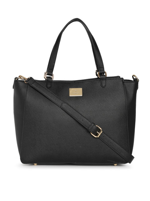 

Van Heusen Woman Black Solid Shoulder Bag