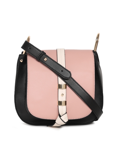 

Van Heusen Woman Pink Solid Sling Bag