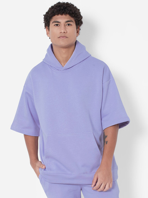 

Melangebox Men Hooded Sweatshirt, Mauve