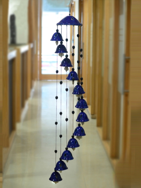 

ExclusiveLane Blue Handcrafted Ceramic Wind Chimes