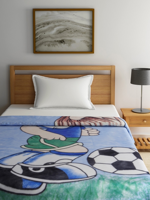 

Raymond Home Blue Printed Heavy Winter Single Blanket
